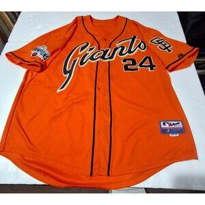 2019 SF Giants Willie Mays Majestic Authentic Cool Base Jersey 54 3XL Orange